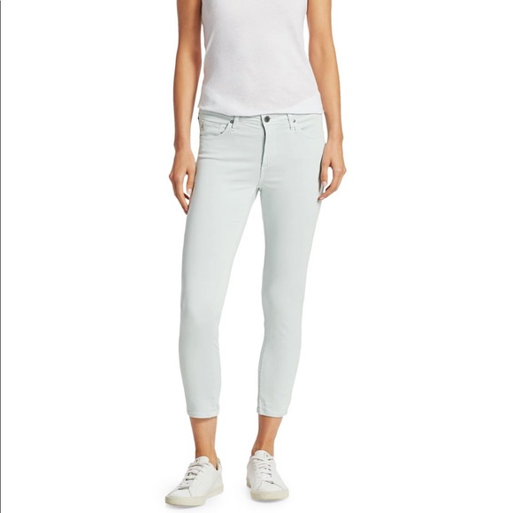 AG Jeans Prima Mid rise Crop cigarette sateen pant
